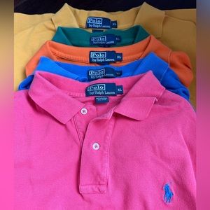 Lot 5 Men’s Ralph Lauren polo casual shirts size xl